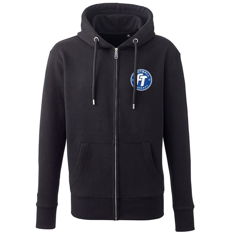 Football Therapy Zip Hoodie (Black)